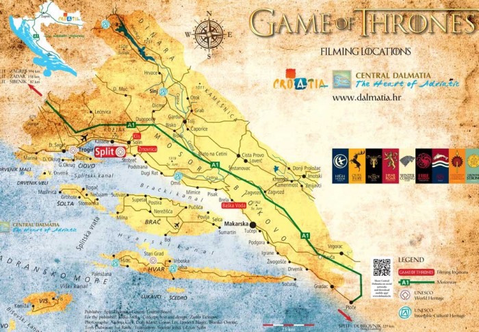 Game of thrones map
